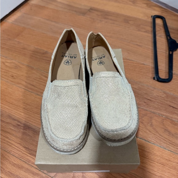 Ariat Light Tan Slip-On Shoes - Picture 1 of 5